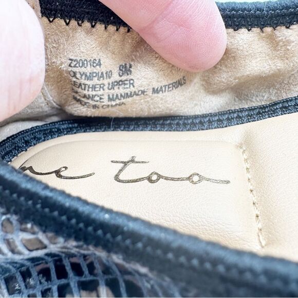 Me Too Olympia  Snakeskin Embossed Real Leather Ballet Flats w/Bit Detail size 8 - Picture 7 of 10